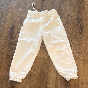 Kids white TBall Pants